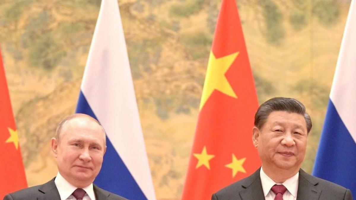 Putin i Xi abans de la seva reunió a Pequín. | EUROPA PRESS