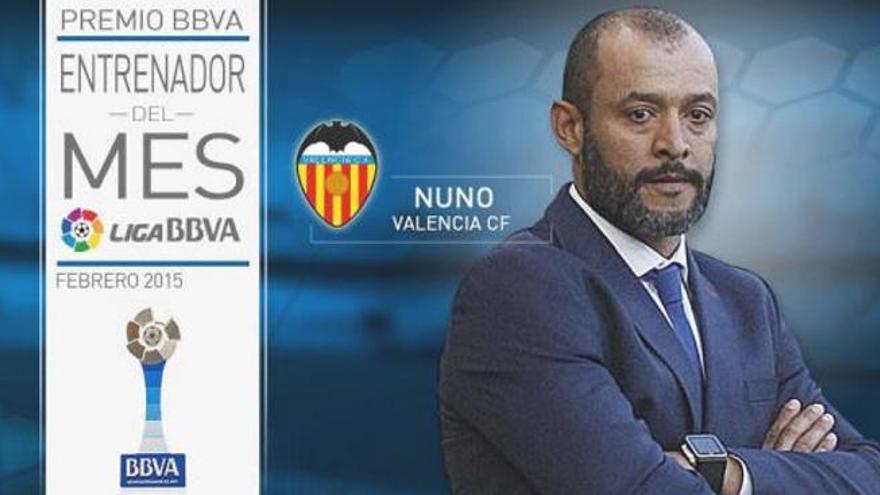 Nuno, de nuevo mejor entrenador de la Liga