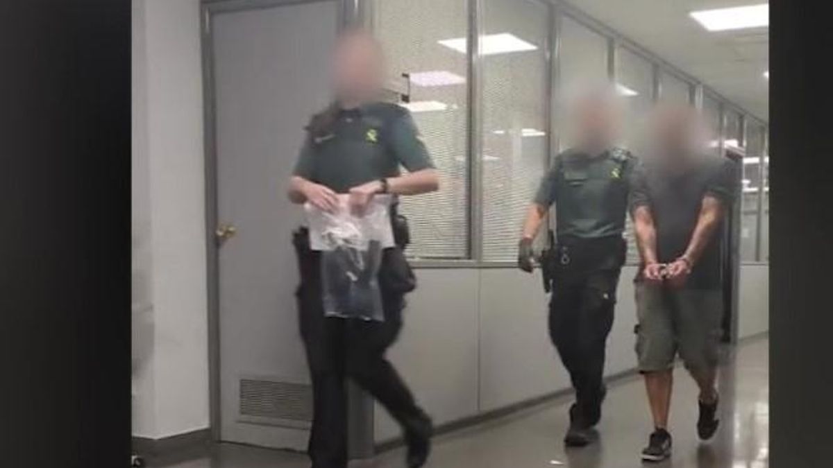 Imagen de uno de los detenidos por la Guardia Civil