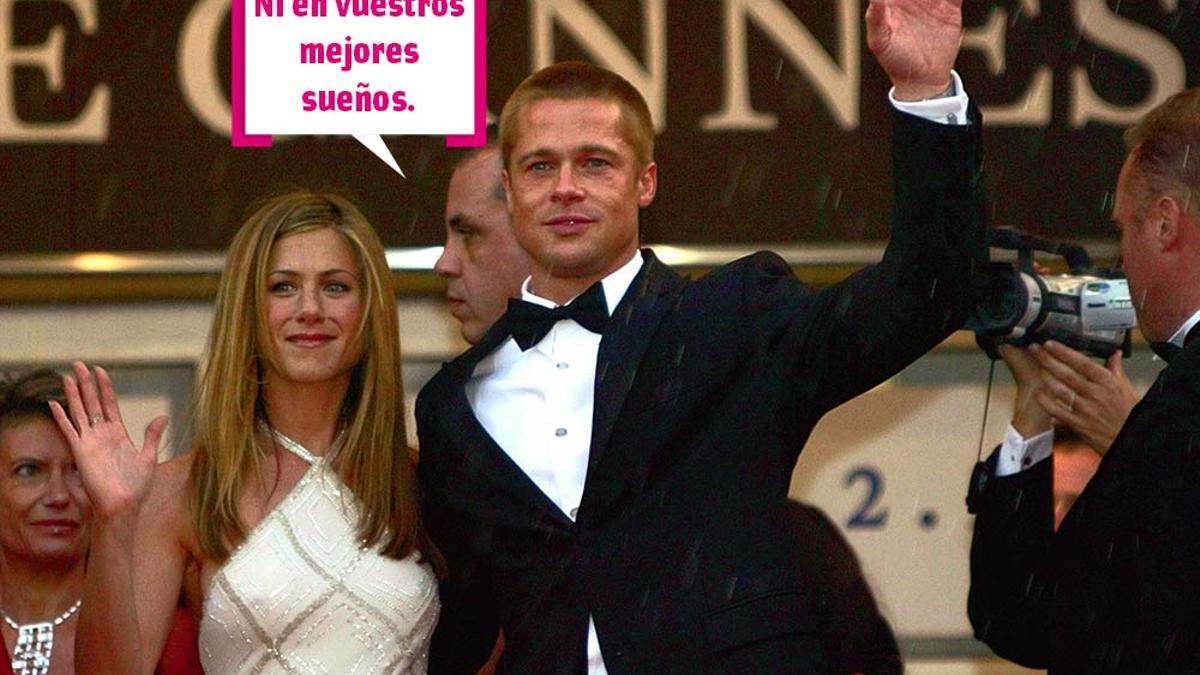 Brad Pitt y Jennifer Aniston en el festival de Cannes