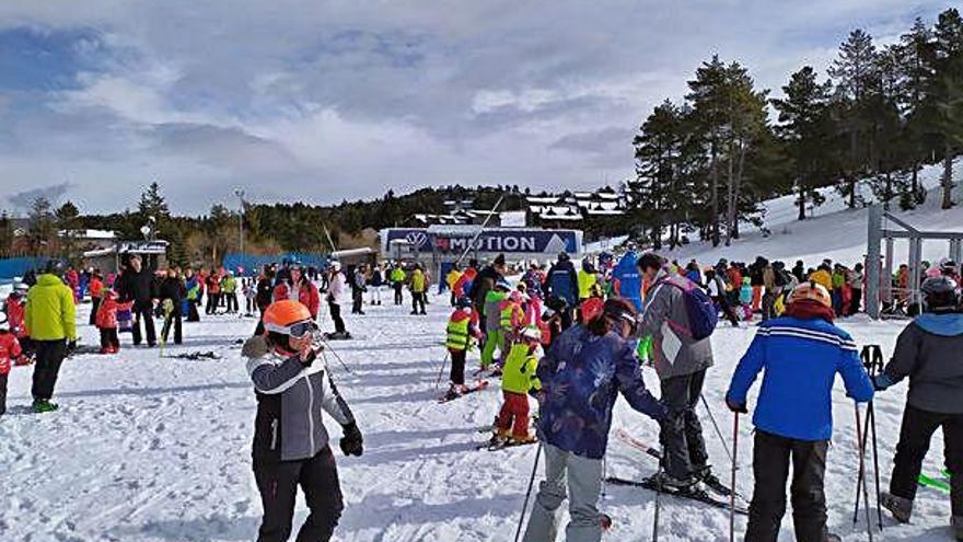 Esquiadors aquest cap de setmana a La Molina