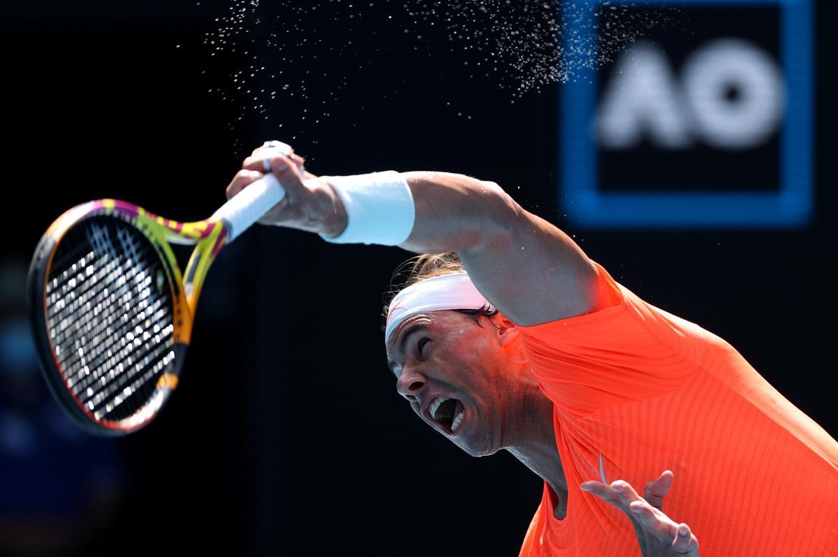 Rafa Nadal se enfrenta a Fabio Fognini en el Open de Australia.