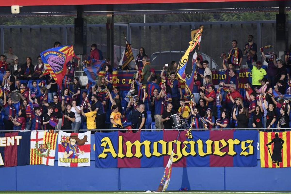 Grada del estadio Johan Cruyff de Sant Joan Despí.