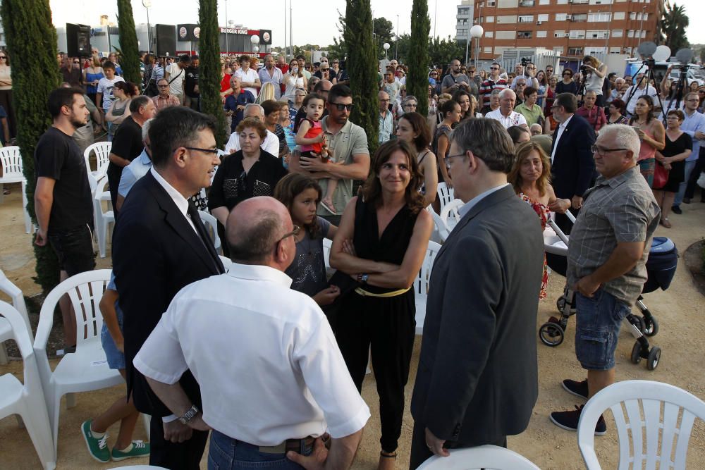 Inauguración del monumento homenaje a las víctimas del metro en el décimo aniversario del accidente