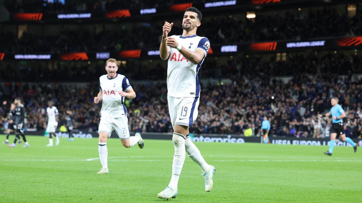 Tottenham - Qarabag : El gol de Solanke