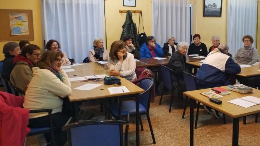 En Belchite se realizó otra sesión del taller ‘Recuerda que...’. |