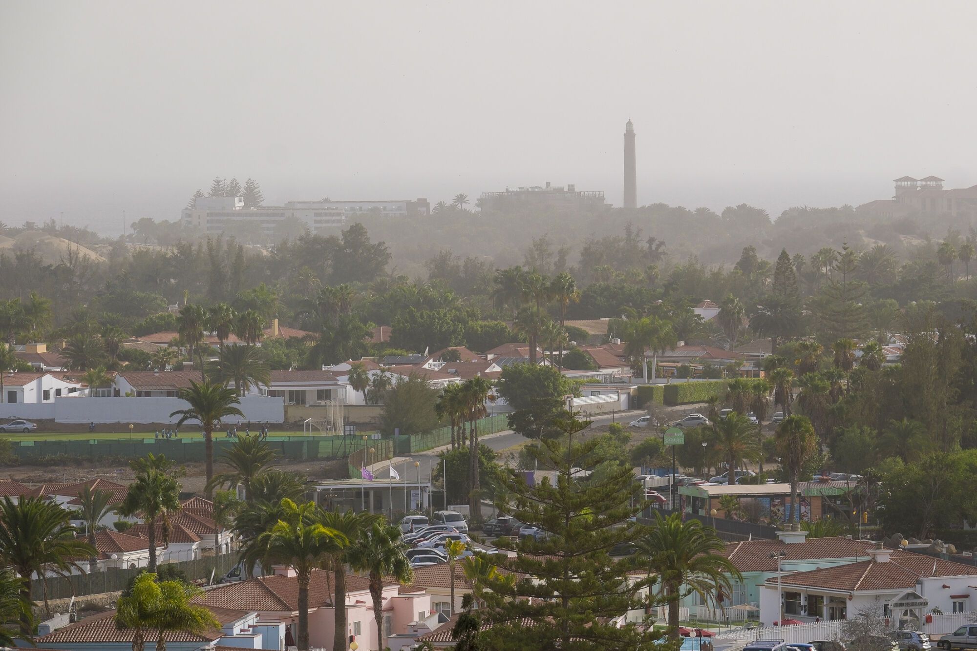 Calima en la zona de Maspalomas (16/09/25)