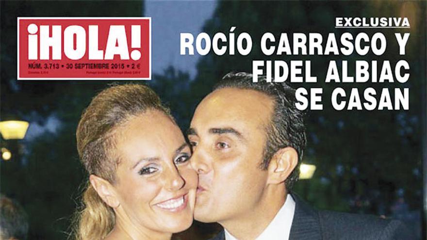Rocío Carrasco y Fidel Albiac.