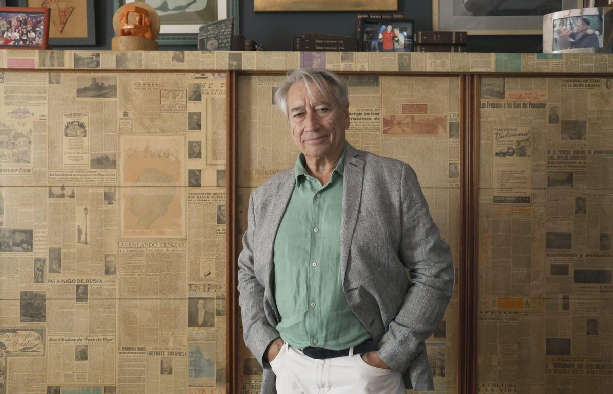 Fernando Franco, en una fotografía tomada en su casa viguesa.
