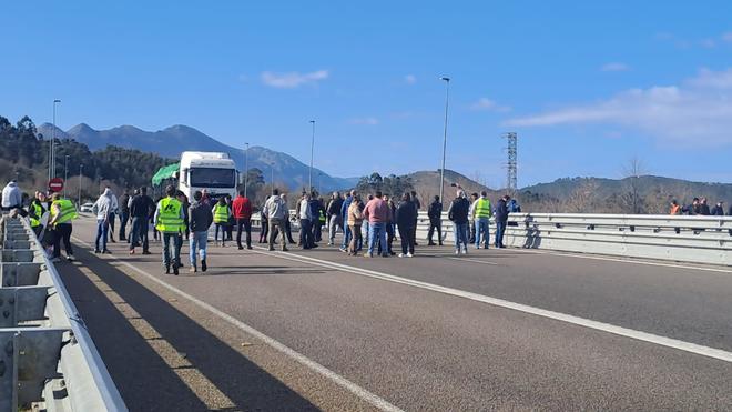 EN IMÁGENES: La protesta de ganaderos y agricultores en Asturias en el "súper jueves" del campo español