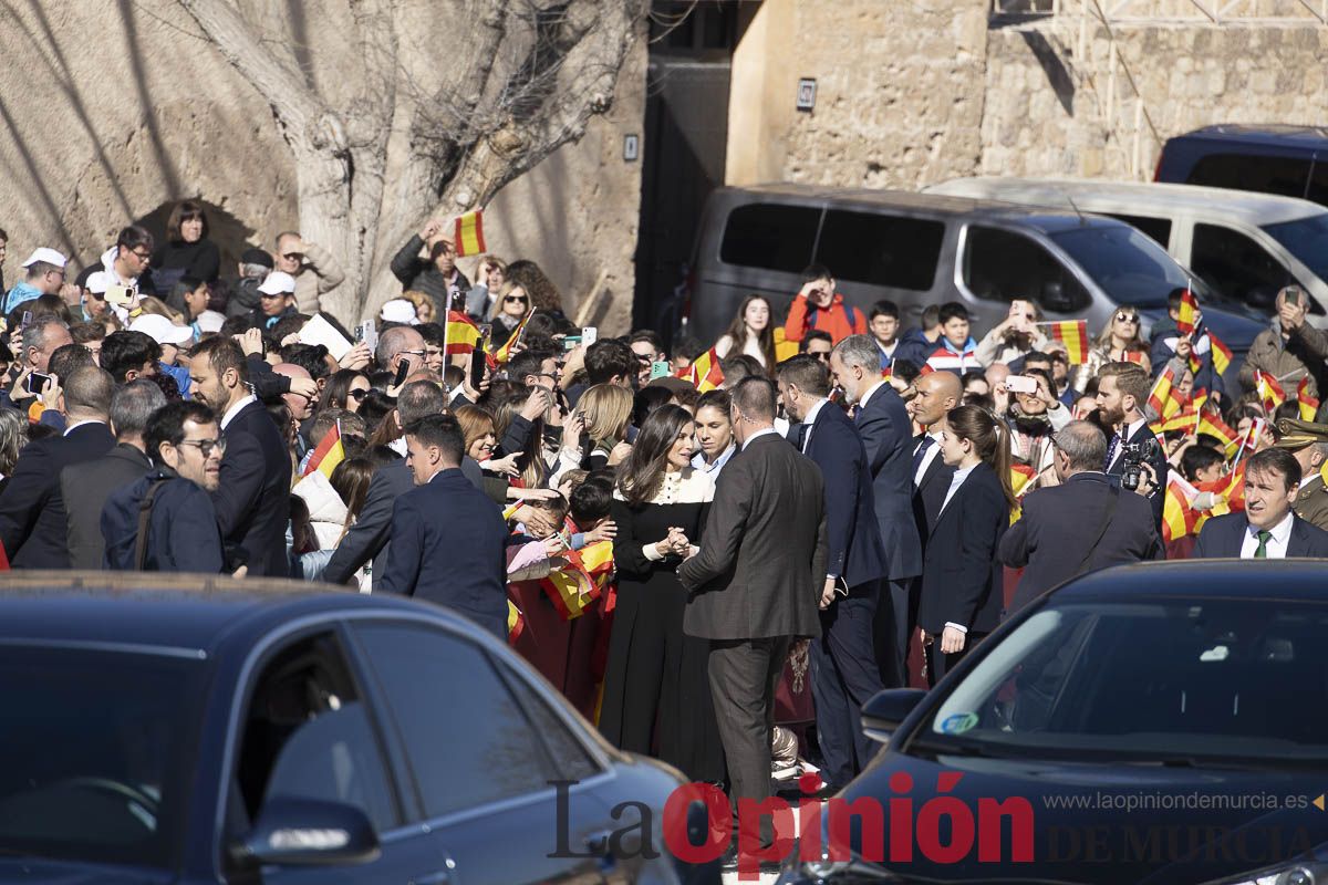 Visita de los reyes de España a Caravaca (explanada de la Basílica)