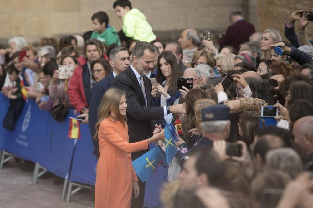 Premios Princesa de Asturias: Llegada de la Familia Real a Oviedo