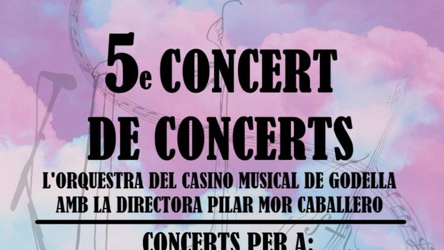 Cartel del &quot;V Concert de Concerts&quot;.