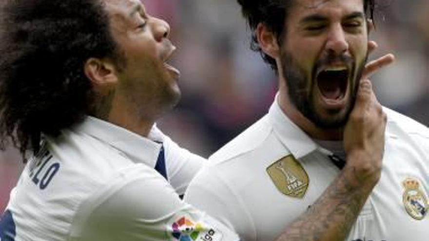Isco, celebrant el gol de la victòria del Reial Madrid.