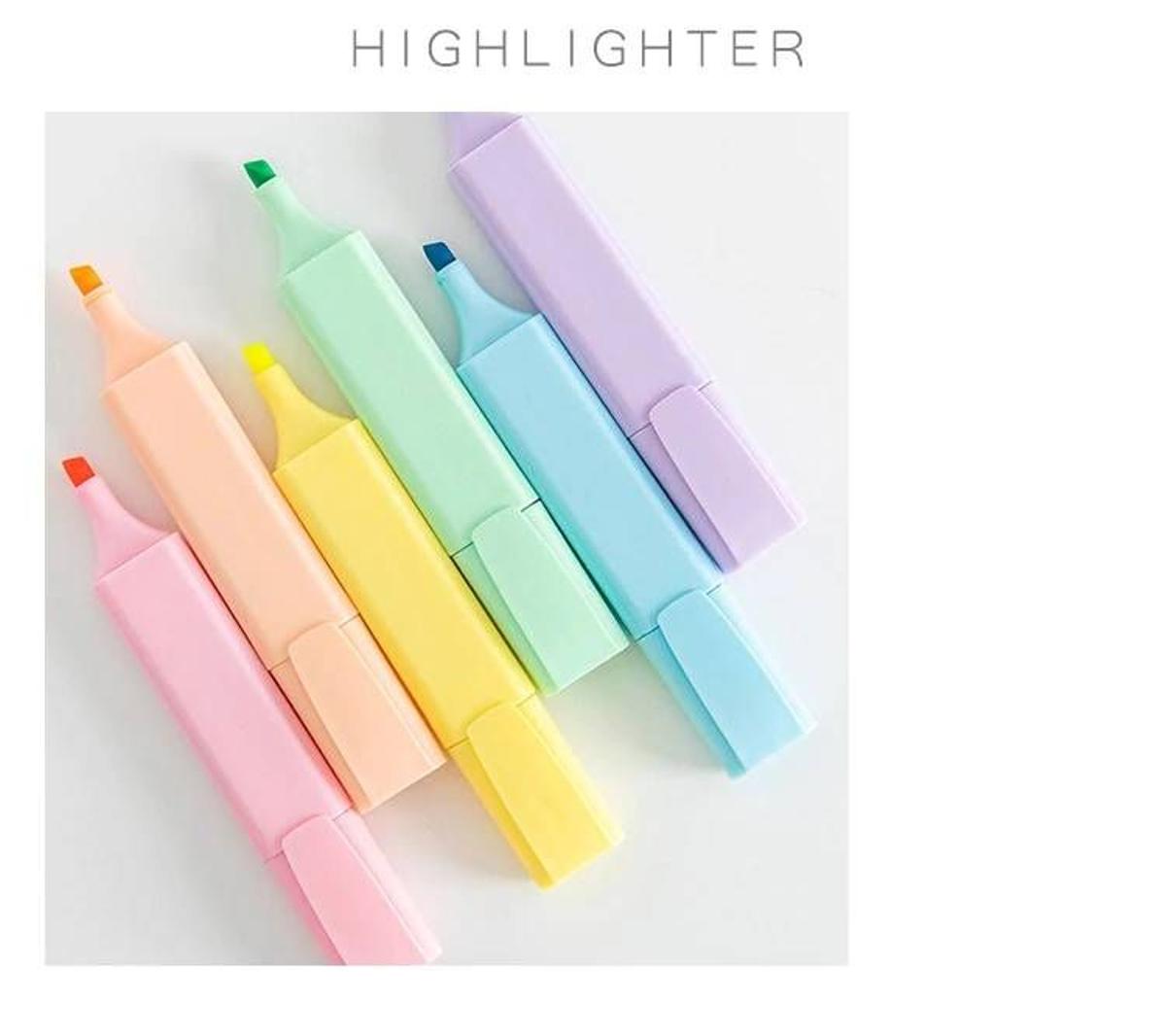 Subrayadores de color pastel para brillar con 'highlighter'