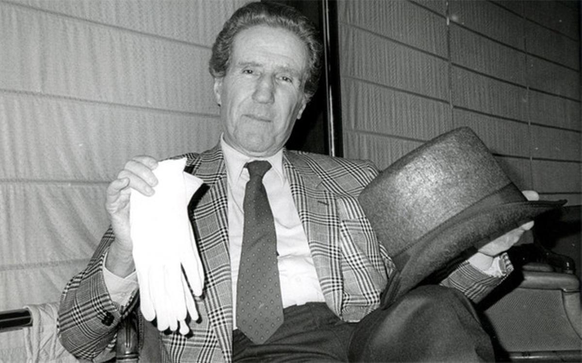 Helenio Herrera, el Mago, fue el gran protagonista del clásico del Camp Nou en noviembre de 1980