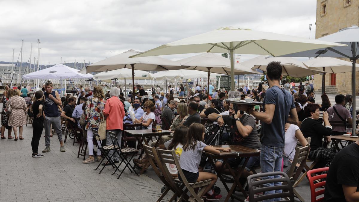 Terrazas en la plaza del Marqués.