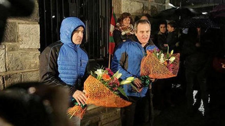 Igerategi i Otaño, durant l&#039;homenatge que van rebre a Andoain.