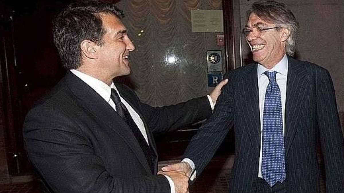 Moratti y Laporta fueron los protagonistas de la llegada de Ibrahimovic