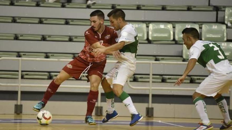 Imagen del partido de ayer disputado en Murcia.