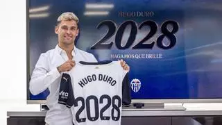 Oficial: Hugo Duro renueva con el Valencia hasta 2028