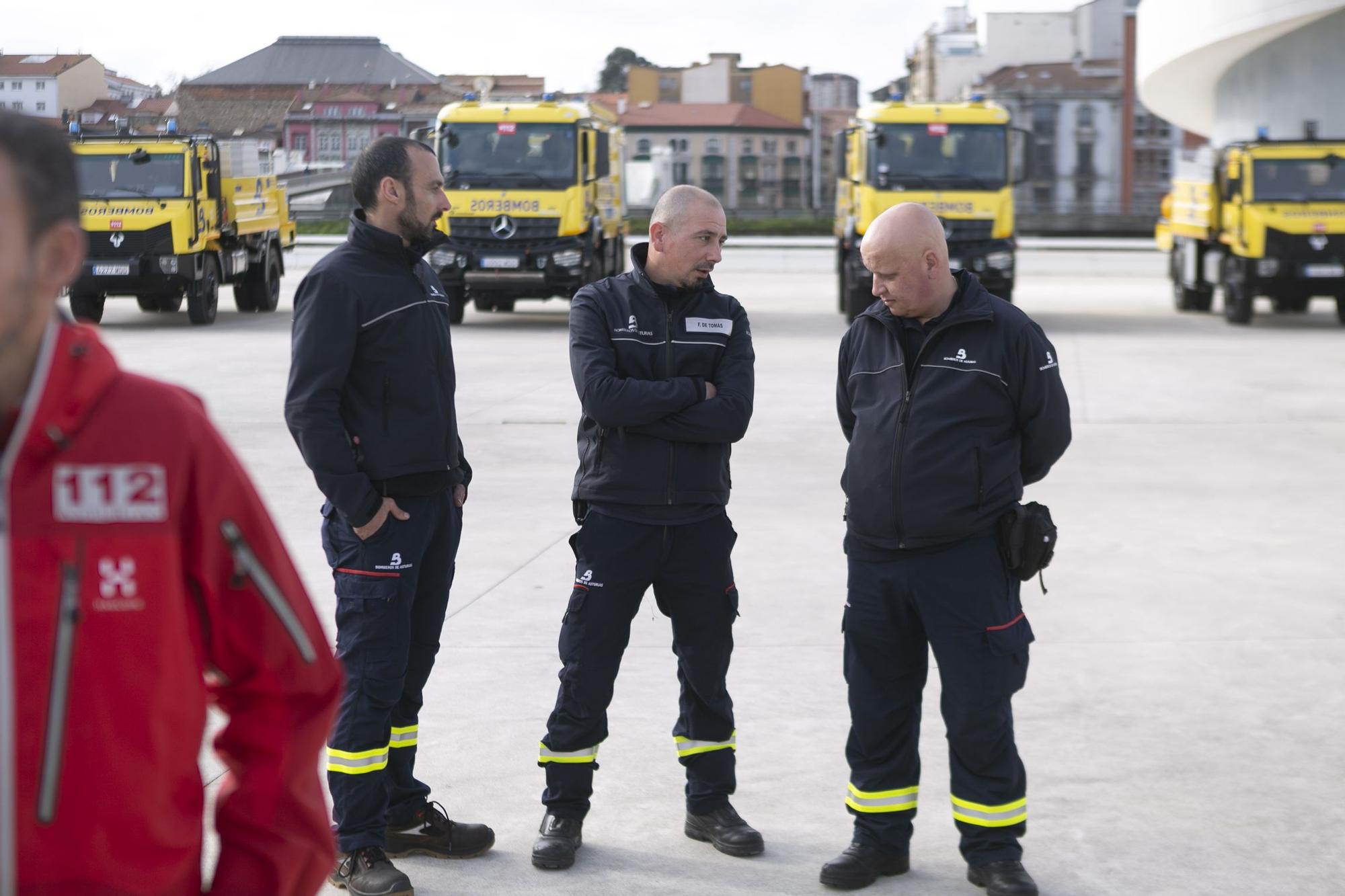 Así son los nuevos camiones de bomberos de Asturias