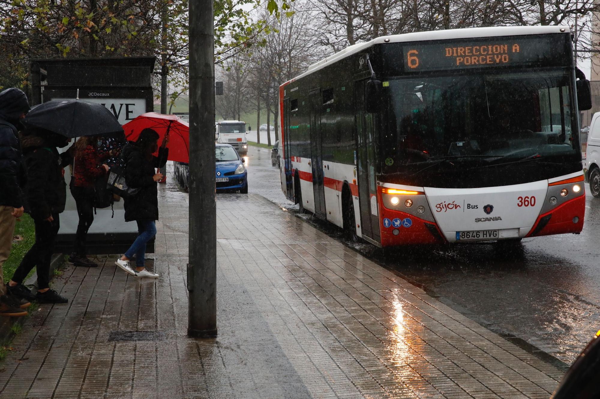 Temporal en Gijón