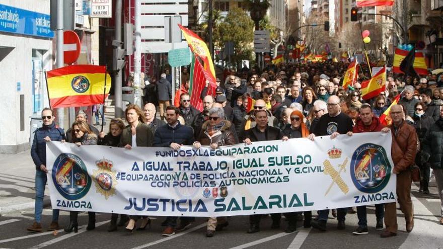 Una manifestación convocada por Jusapol en Zamora