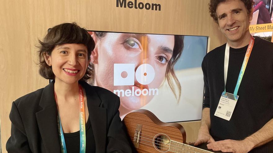Mia Salazar Bungard y Víctor Velasco, de Meloom, en la última edición del MWC