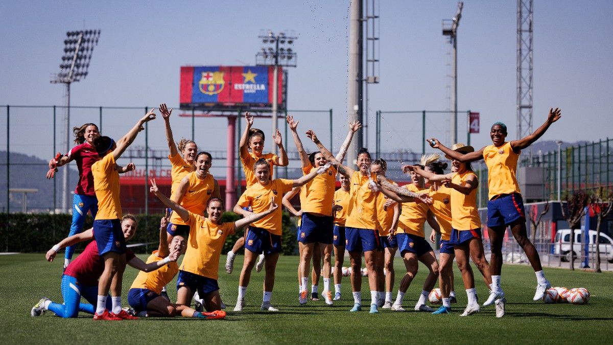 El Barça, en un entrenamiento