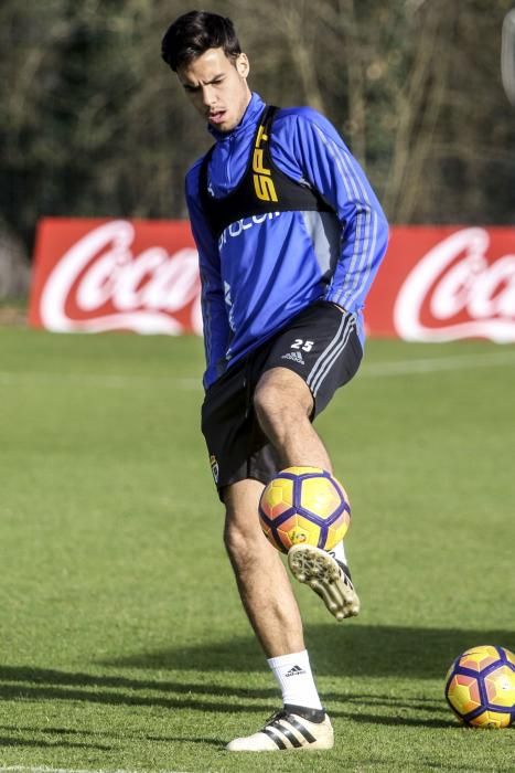 Entrenamiento del Real Oviedo.