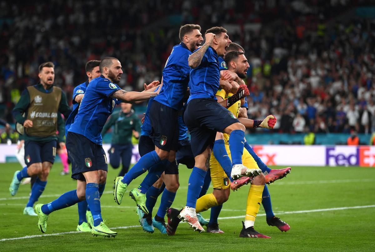 Italia celebra su segunda Eurocopa