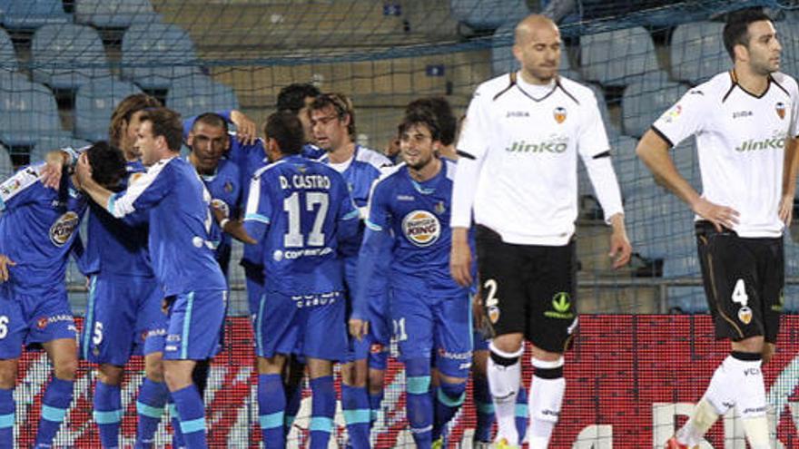 El Getafe pasó por encima del Valencia.