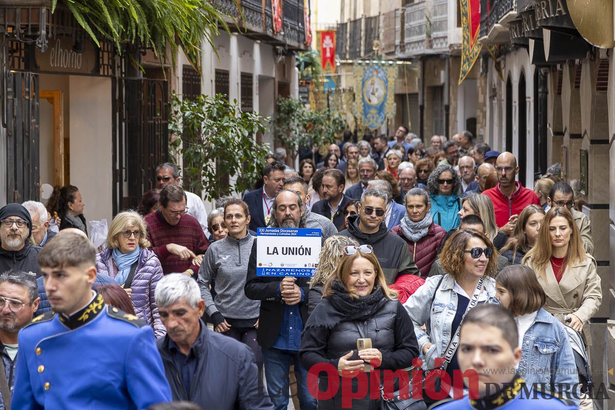 Cofradías y Hermandades de Semana Santa Peregrinan a Caravaca