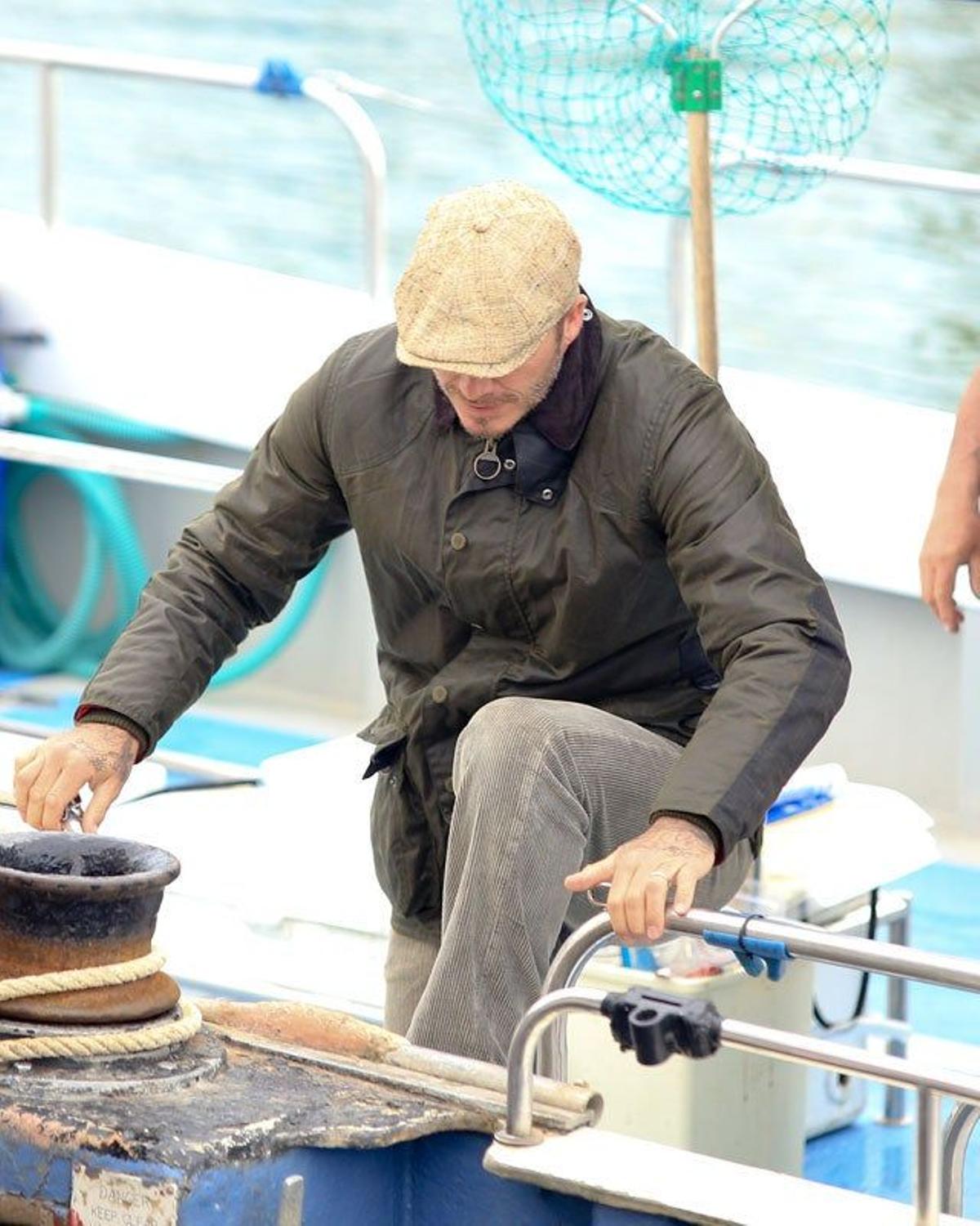 David Beckham busca apoyos antes de salir del barco