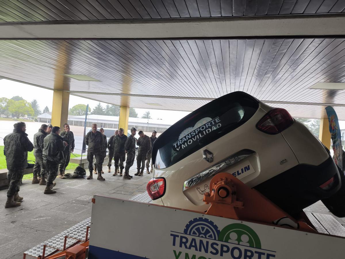 Simulacro de vuelco.