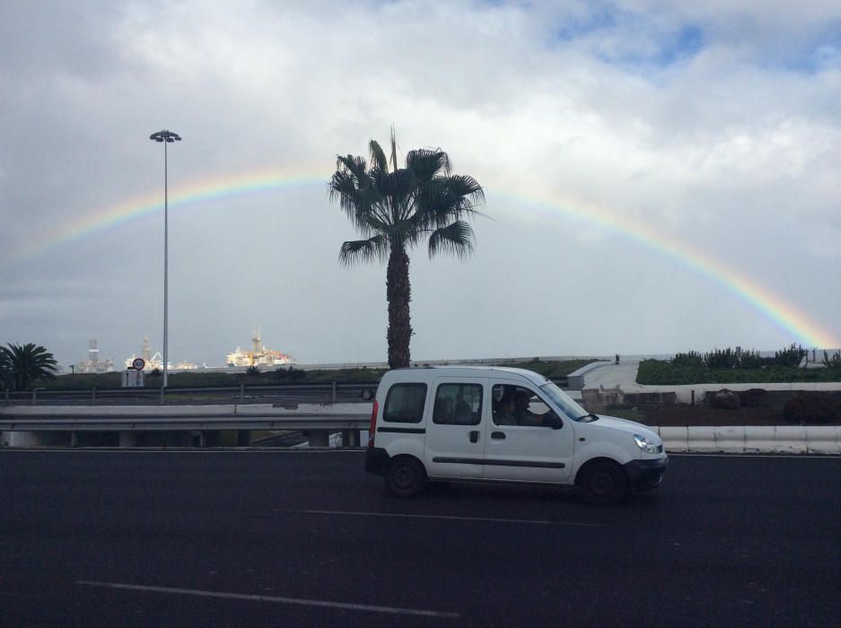 Arcoíris y lluvias en Las Palmas de Gran Canaria (26/11/16)