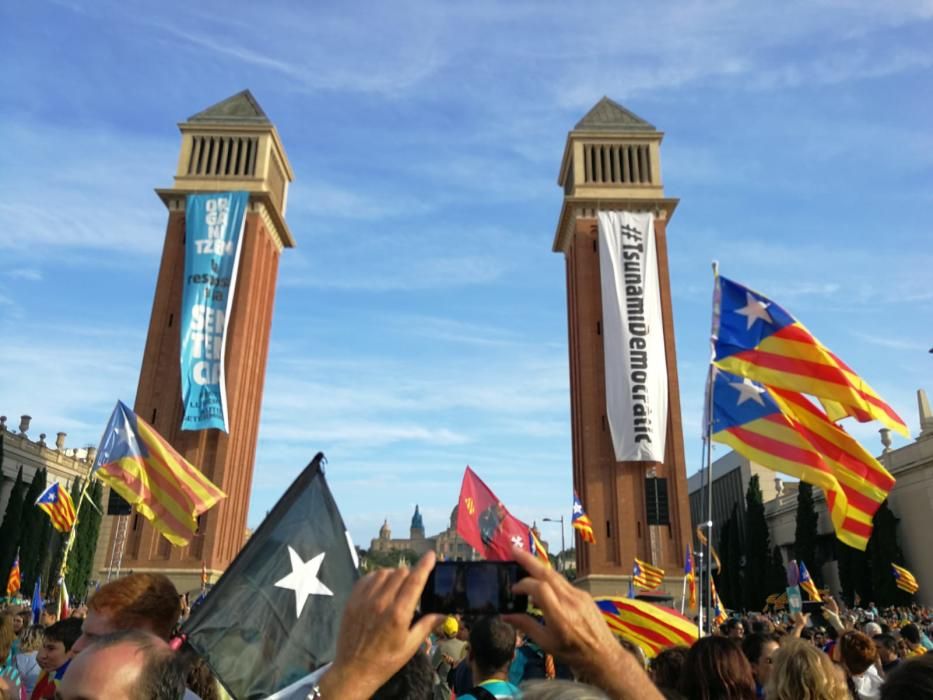 Empordanesos a la manifestació per la Diada 2019