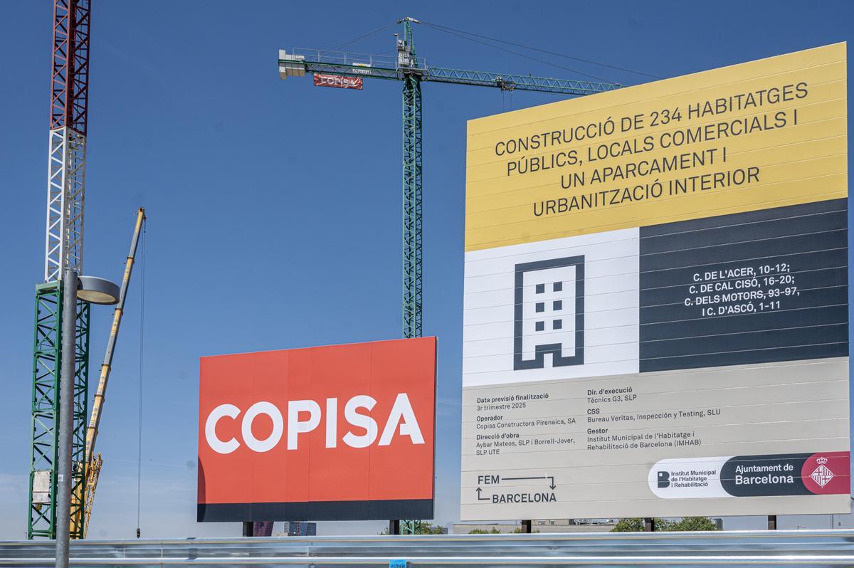 Edificio de viviendas en construcción en Cataluña