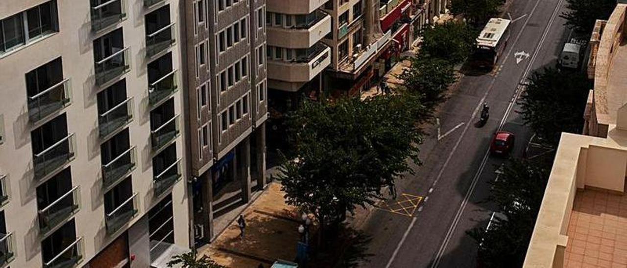 Vista aérea de la Rambla, en una imagen reciente.  | RAFA ARJONES