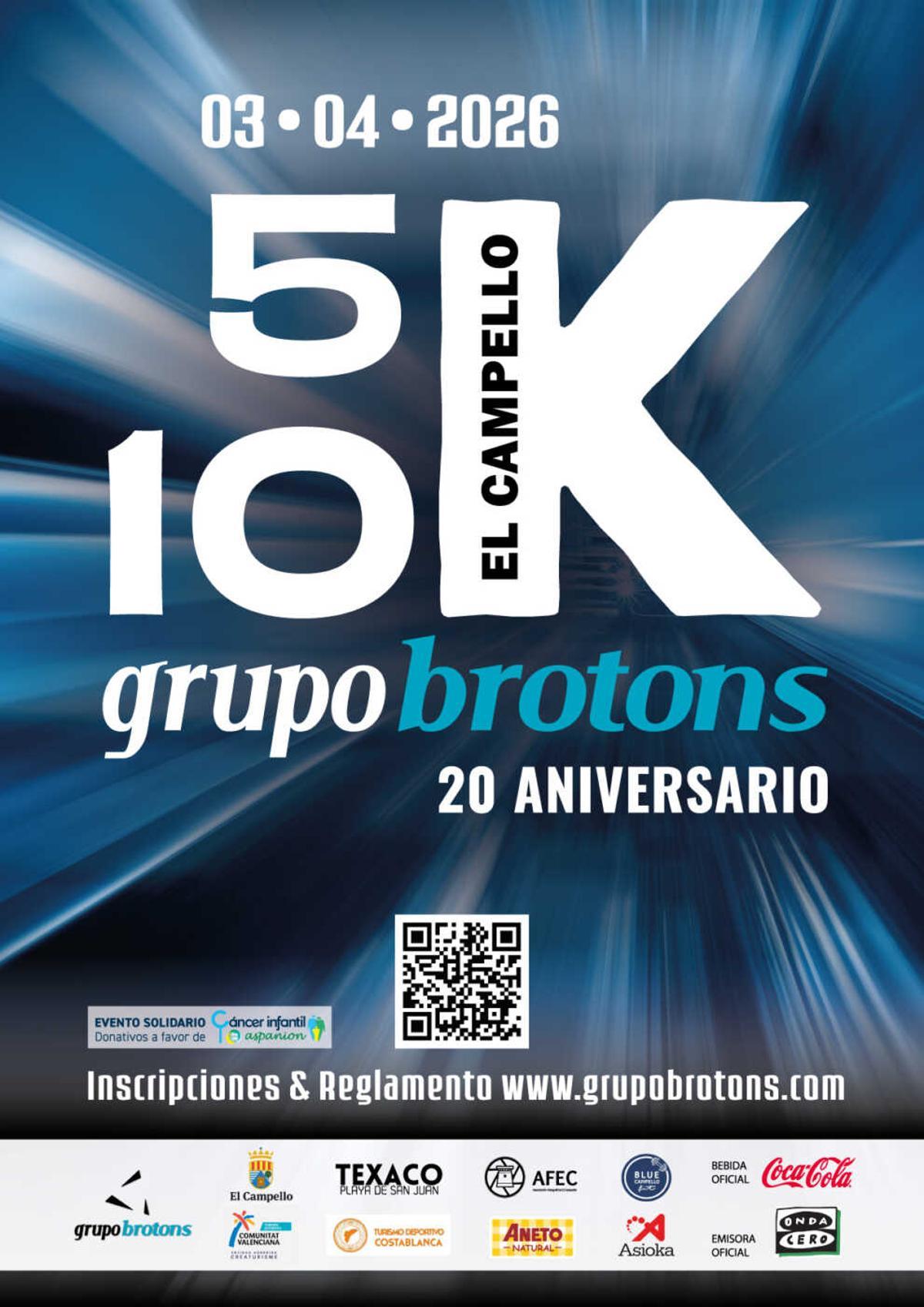 Cartel presentado de la 5 K-10 K de El Campello.