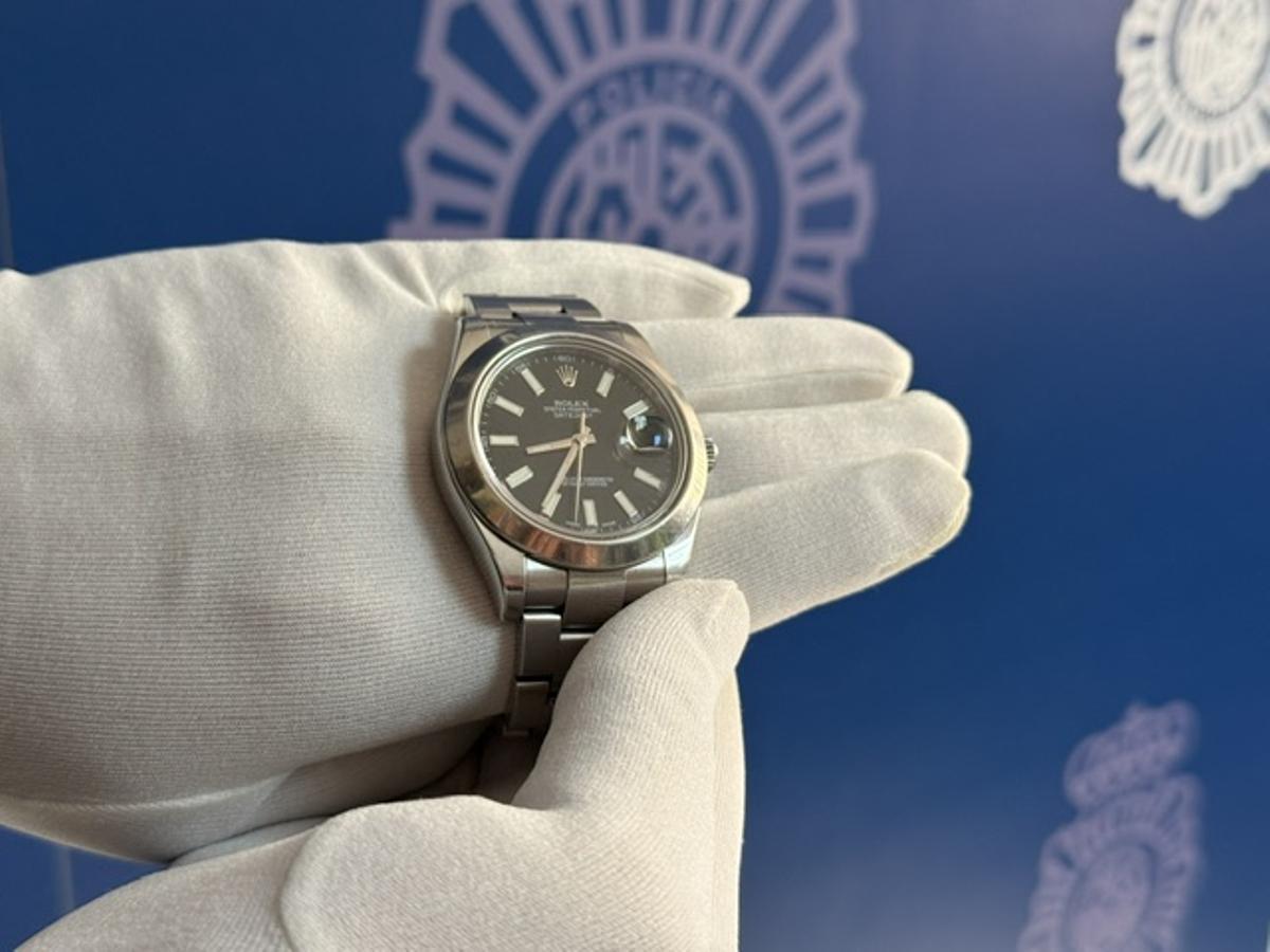 El Rolex recuperado.
