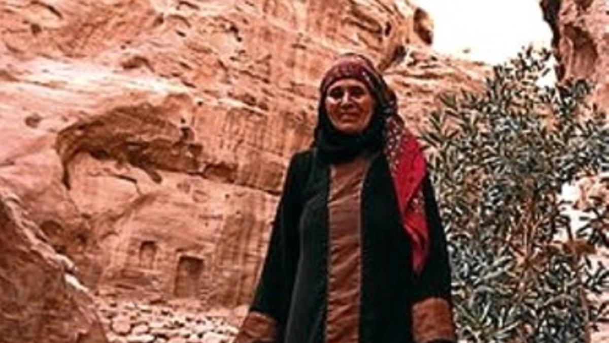 Una mujer beduina en Petra.