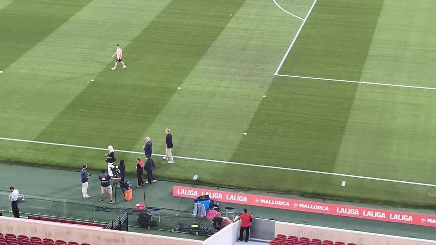 palco de Son Moix: Steve Kerr asiste al encuentro del Mallorca