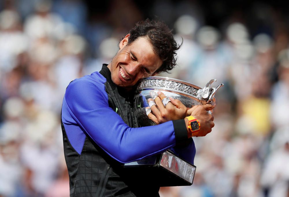 Año 2017: Décimo Roland Garros, ante otro suizo ilustre, Stan Wawrinka, por 6/2, 6/3, 6/1.