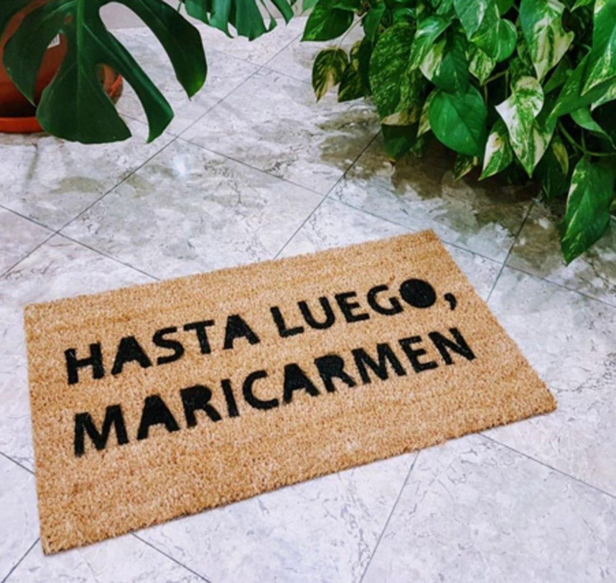 Felpudo 'Hasta luego Maricarmen'