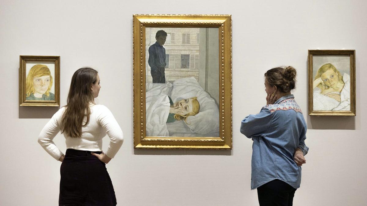 Detalle de la exposición, en la National Gallery de Londres.