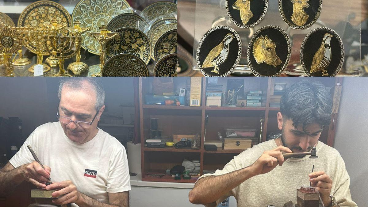 En la ciudad de Toledo quedan alrededor de diez damasquinadores artesanales