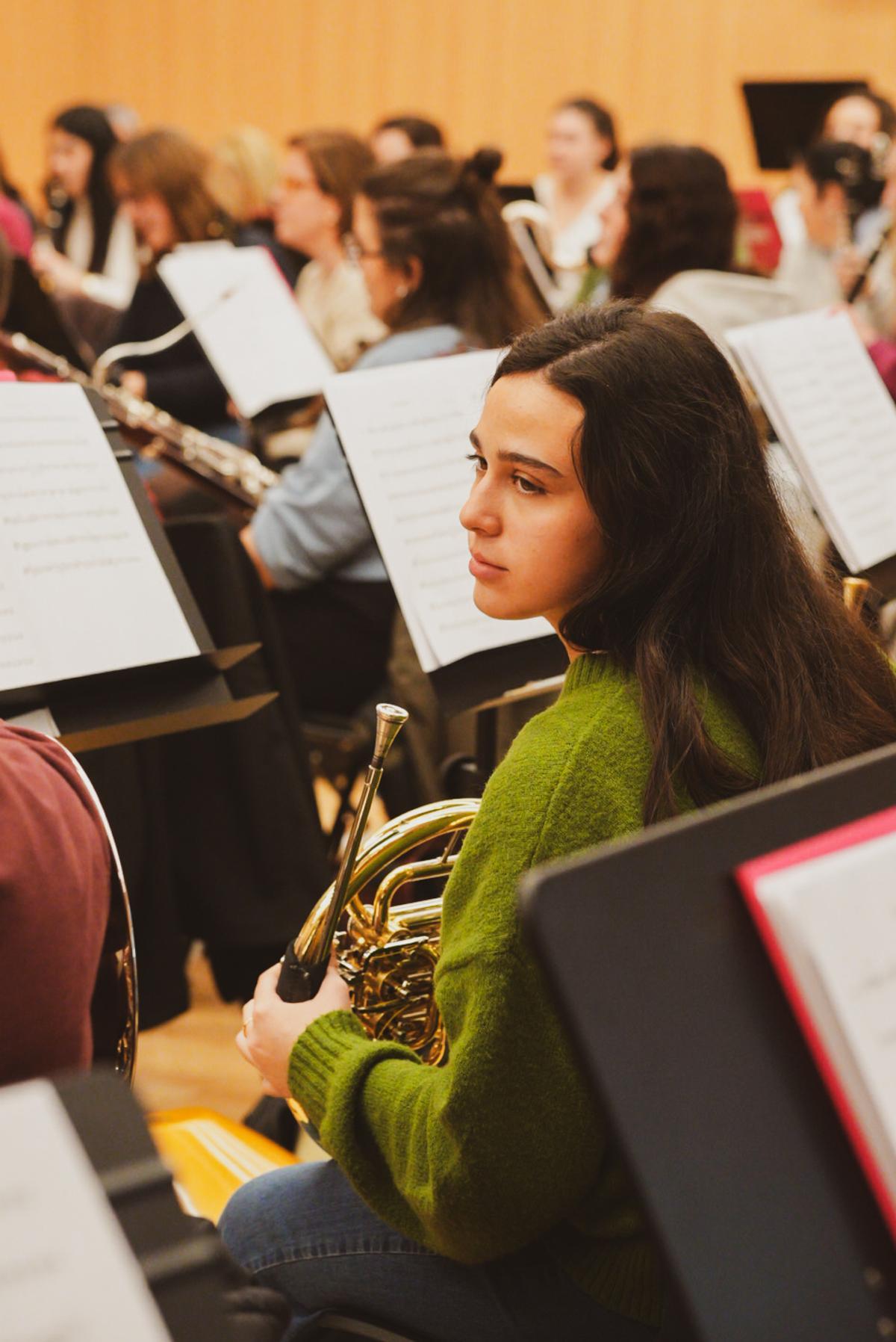 Imatges dels assajos de la Banda Simfònica de Dones previs a l'actual gira.