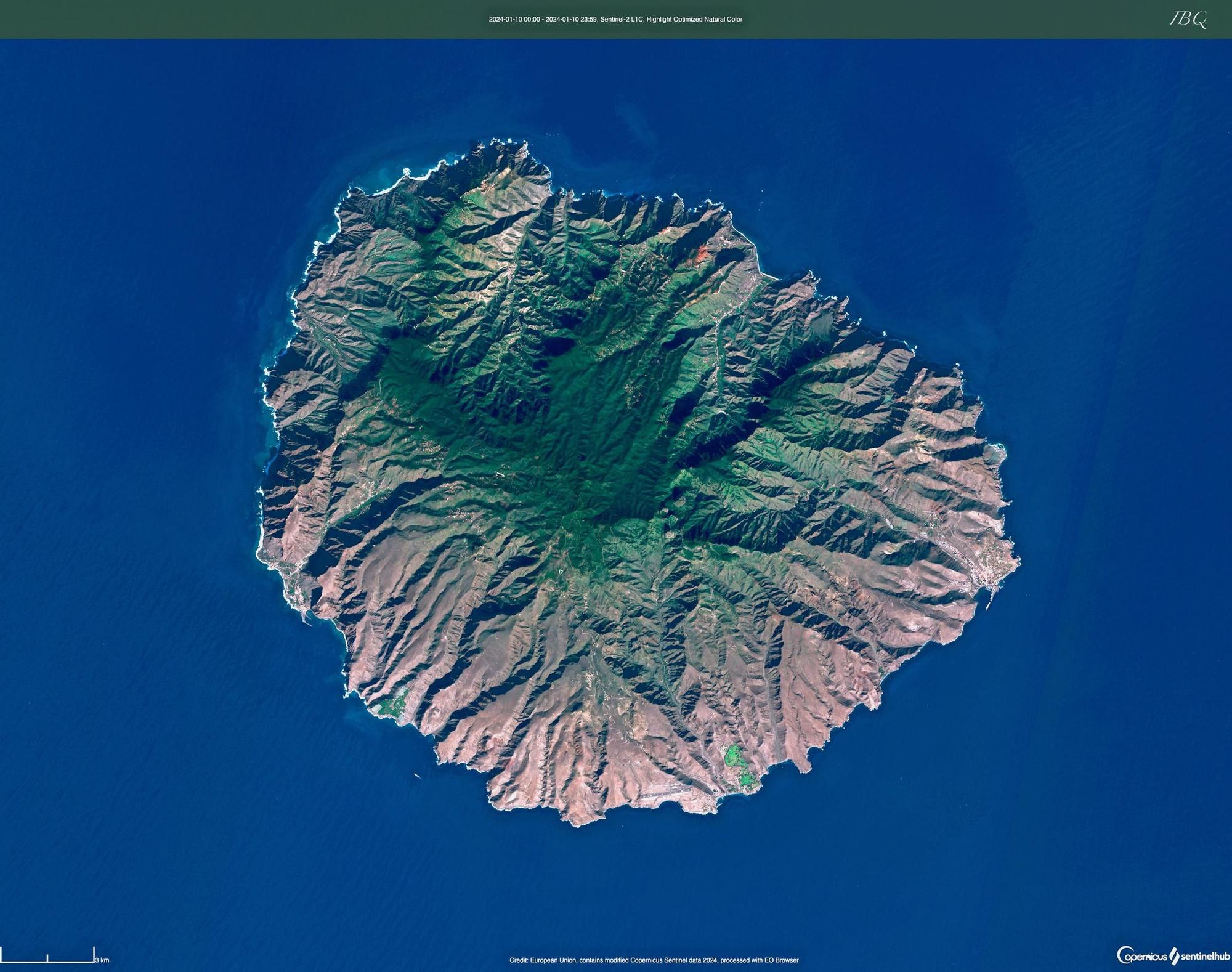 Las impresionantes imágenes de Canarias fotografiadas por el satélite Sentinel2